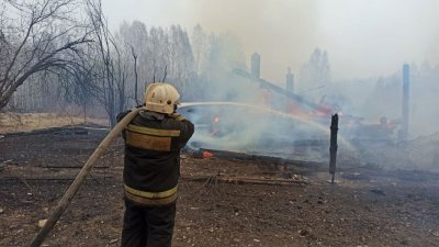 В поселке под Екатеринбургом пожар уничтожил пять жилых домов