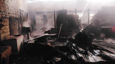 В Екатеринбурге сгорел приют для хаски (ФОТО)
