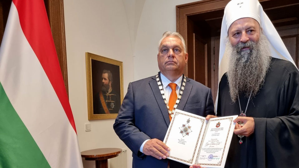 Премьер-министр Венгрии удостоен высокой награды Сербской православной церкви