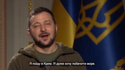 Зеленский заявил, что «после победы» сразу в Крым не поедет