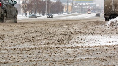В Челябинске автомобили не могут попасть на автодорогу Меридиан