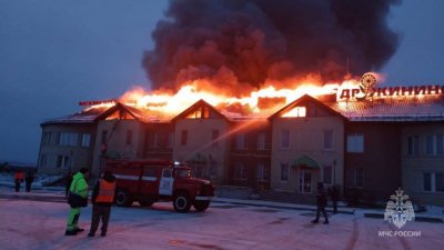 На трассе Пермь – Екатеринбург сгорела гостиница «Дружинино»