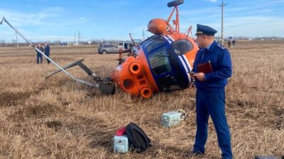 Вертолет Ми-2 совершил жесткую посадку в Ставрополье