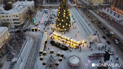 В Екатеринбурге открылась «пушкинская» новогодняя елка (ФОТО, ВИДЕО)
