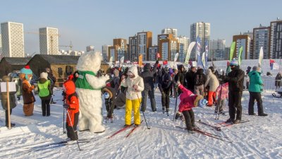 В Академическом прошла массовая гонка «Лыжня России» (ФОТО)