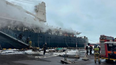 В Санкт-Петербурге произошел пожар на ледоколе «Ермак»