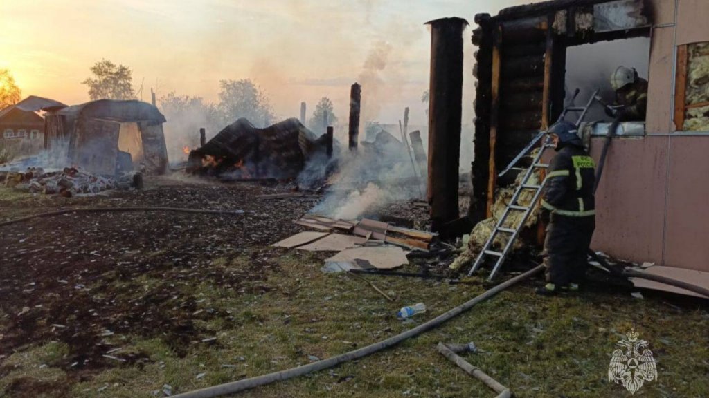 Дедушка и две внучки погибли на пожаре в поселке Кузино (ФОТО)