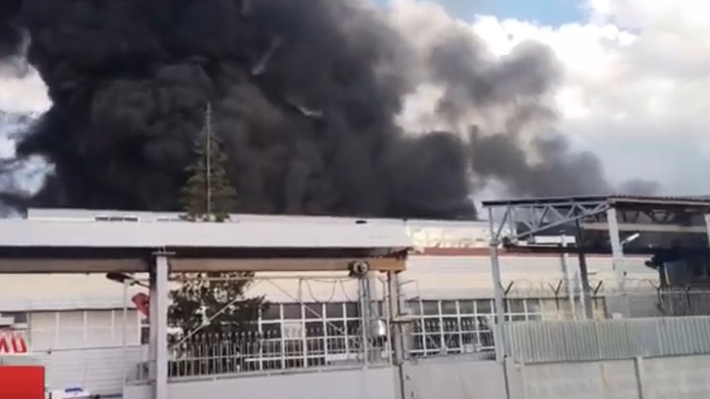 Завершено тушение пожара в здании НПО автоматики