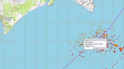 На Камчатке зафиксировали афтершок магнитудой 5,7