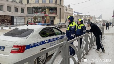 Центр Екатеринбурга наводнили полиция и кинологи с собаками (ФОТО)