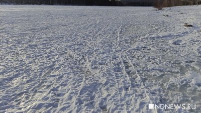 На замерзшем карьере у «Рамады» устроили незаконную трассу для автогонок