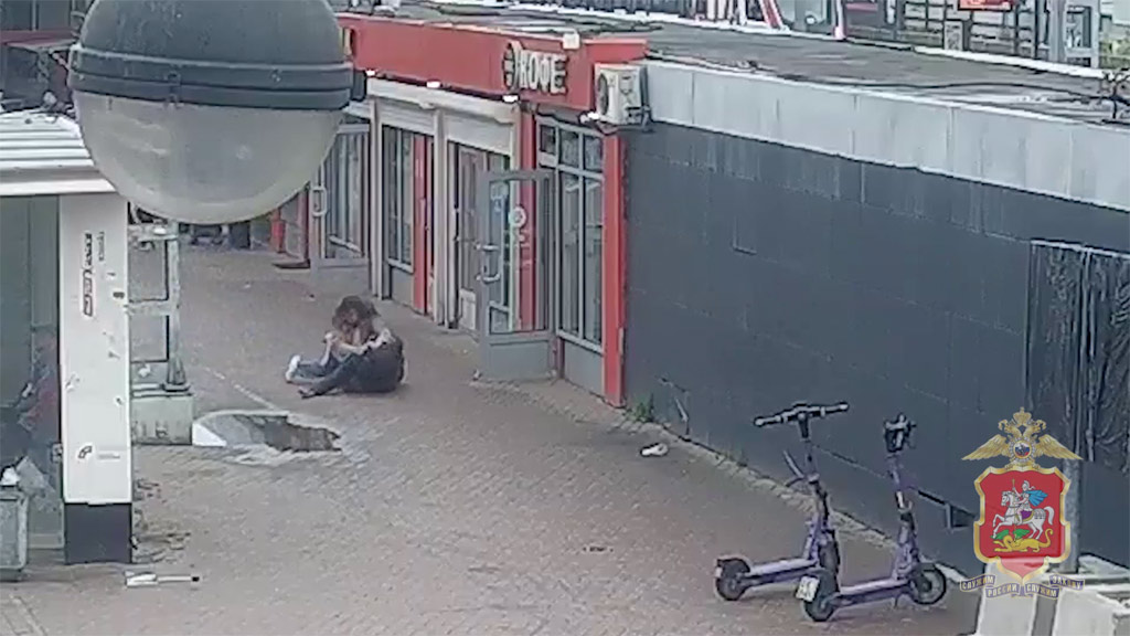 В Подмосковье девушка догнала и сбила с ног мигранта, который вырвал у нее смартфон