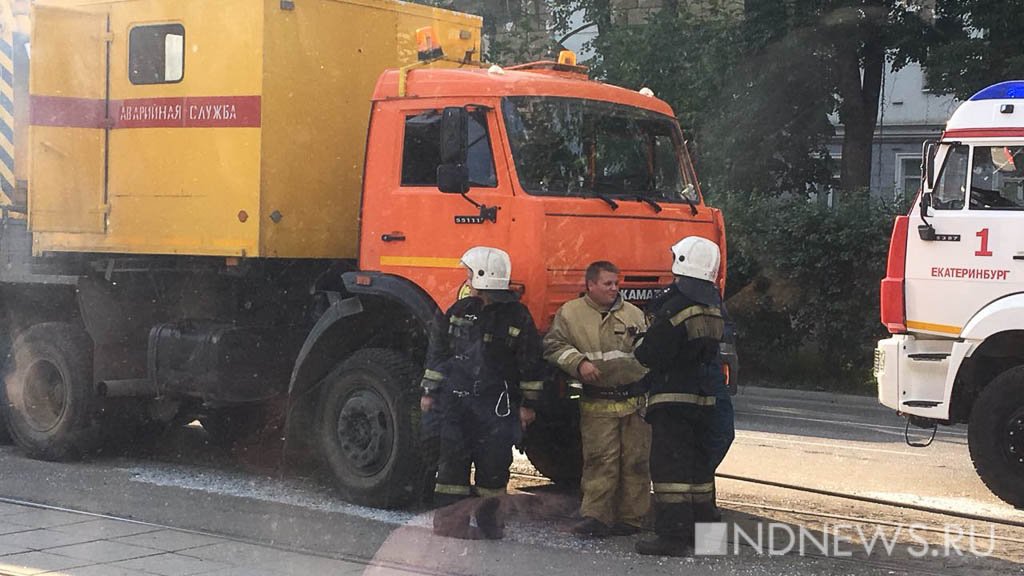 На Химмаше грузовик снес газовую трубу