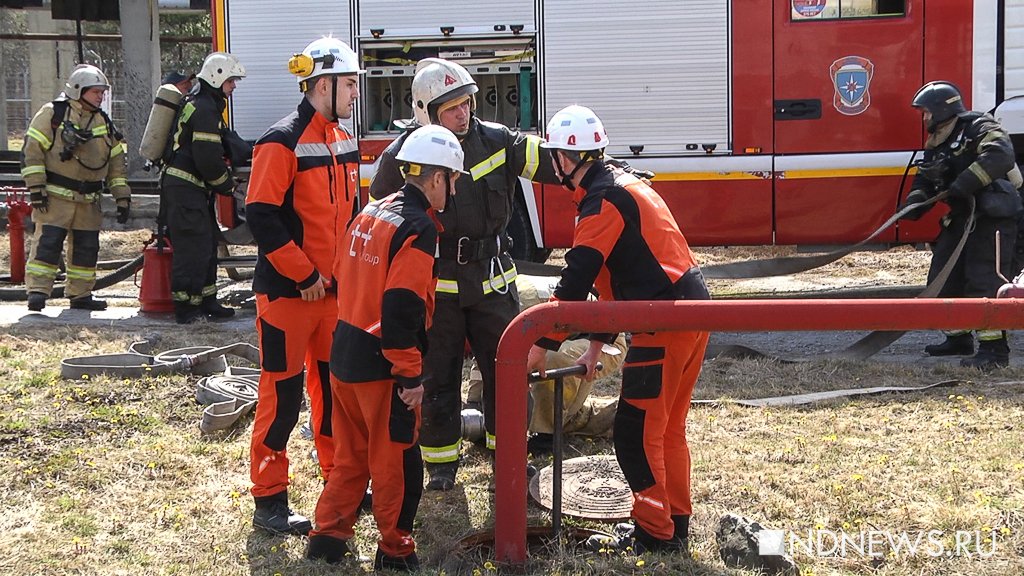 Пена против огня: на Ново-Свердловской ТЭЦ прошли масштабные противопожарные учения (ВИДЕО)