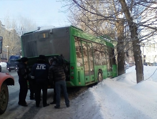 Новый Регион: На Сибирском тракте автобус врезался в дерево: есть пострадавшие (ФОТО)