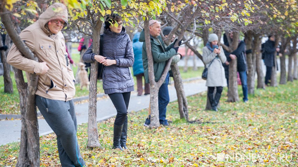 Новый День: Жители Екатеринбурга устроили обнимашки с деревьями, которые вырубят ради храма (ФОТО)