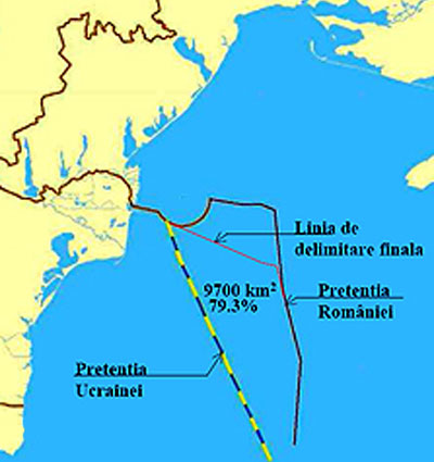 Румыния получает 80% оспариваемой зоны