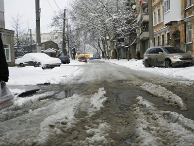 Новый Регион: В Одессе продолжают расчищать улицы после снегопада (ФОТО)