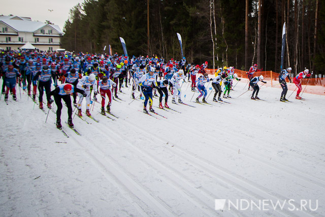 В Екатеринбурге прошел лыжный марафон «Европа – Азия». ФОТОрепортаж