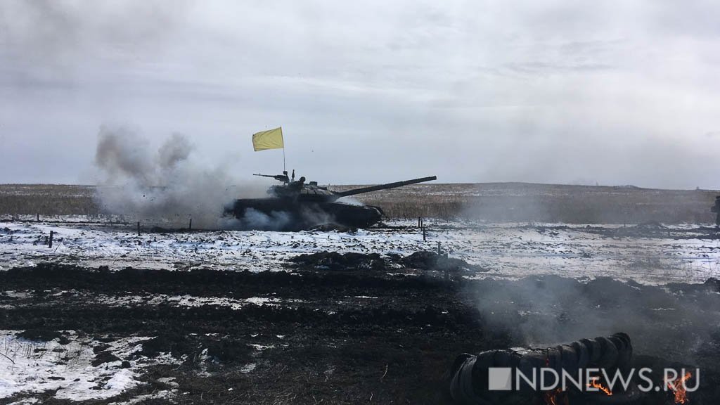 Пальба по мишеням и подрывы в огне: как проходил танковый биатлон на Урале (ФОТО, ВИДЕО)
