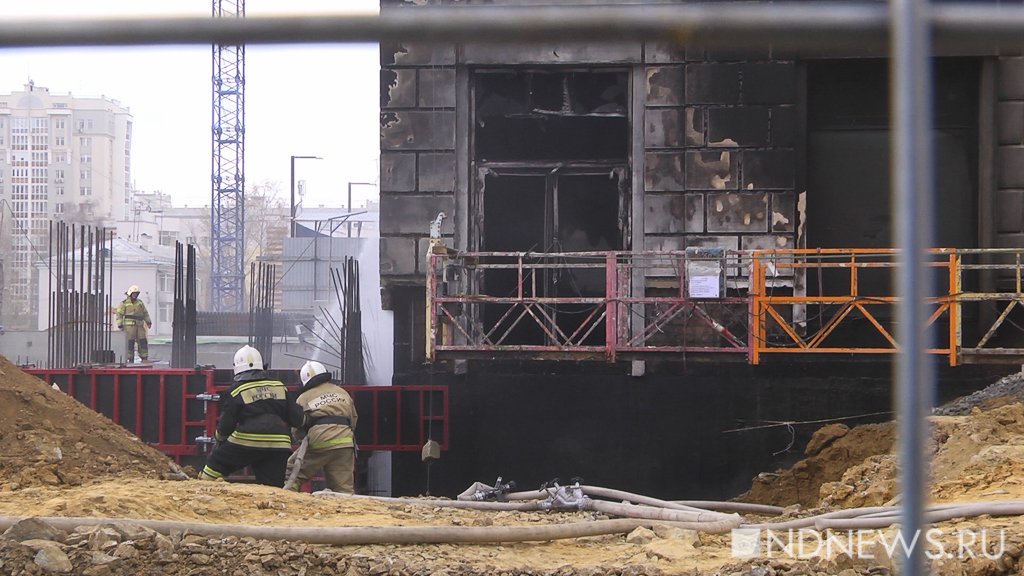 Пожар на стройплощадке ЖК «Квартал Федерация» потушен (ФОТО, ВИДЕО)