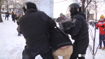 Количество задержанных на акциях протеста в Екатеринбурге увеличилось