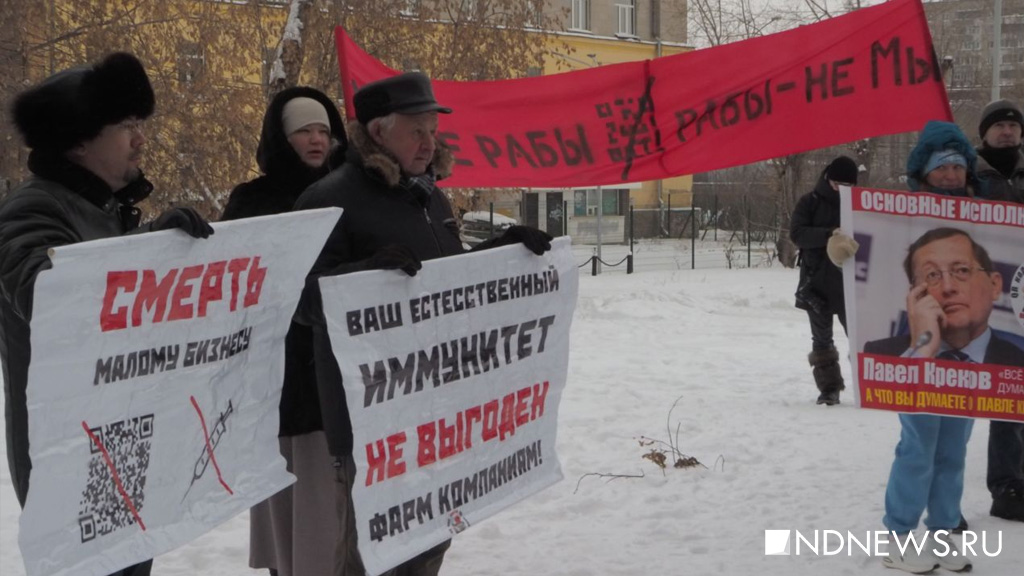 «Мы надеемся на снятие с рассмотрения законопроекта о QR-кодах»: четвертая акция протеста в Екатеринбурге собрала 150 человек (ФОТО)