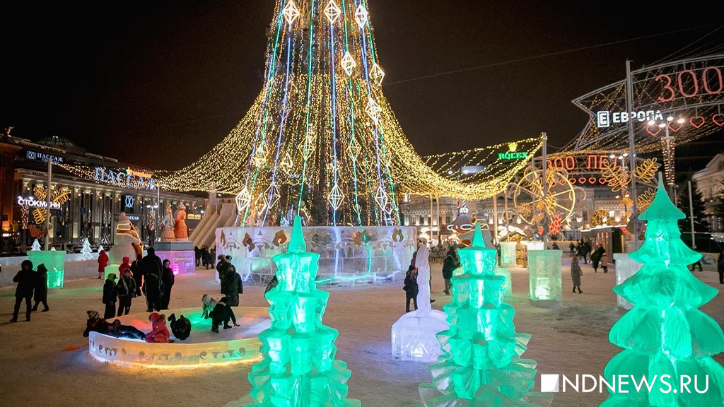 Названы топовые новогодние площадки Екатеринбурга
