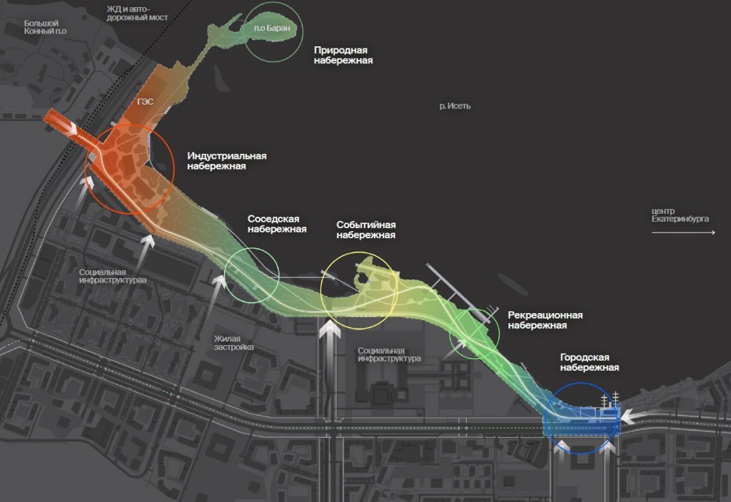 Глава Екатеринбурга показал, как будет выглядеть южный берег Верх-Исетского пруда (ФОТО)
