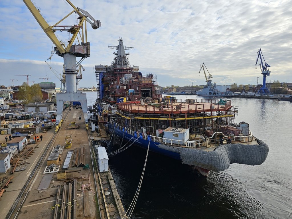 В Санкт-Петербурге начались швартовые испытания новейшего атомного ледокола «Якутия»