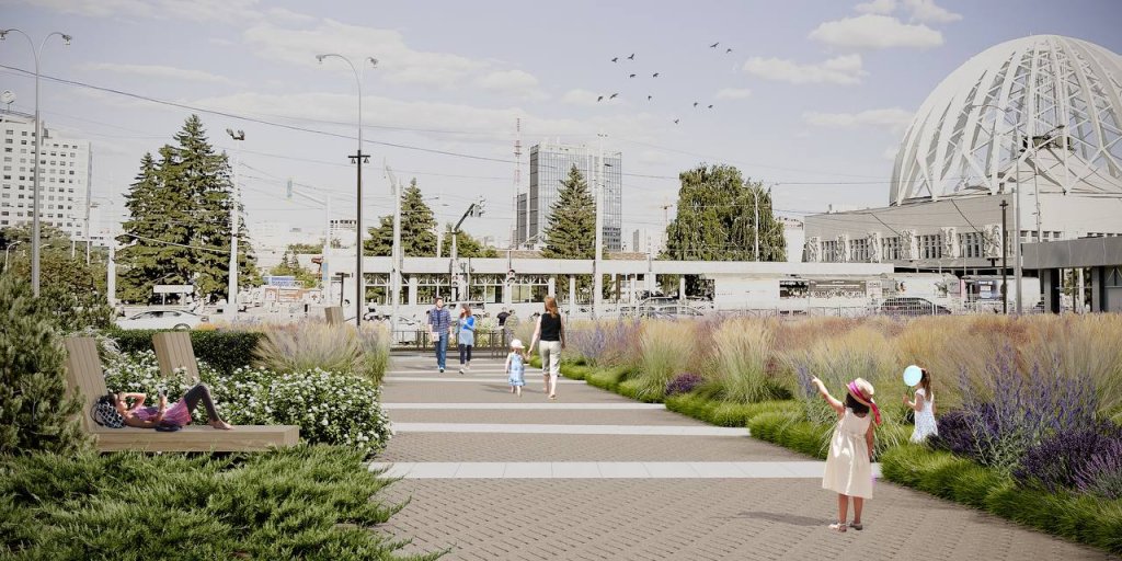 Перед УрГЭУ через год появится сквер (ЭСКИЗЫ)