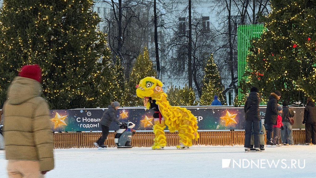 На главном катке Екатеринбурга встретили Китайский Новый год (ФОТО)