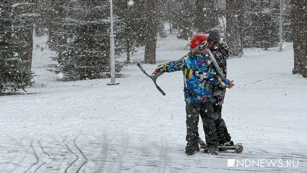 «На дорогах жутко», – в Екатеринбурге бушует апрельская метель (ФОТО)