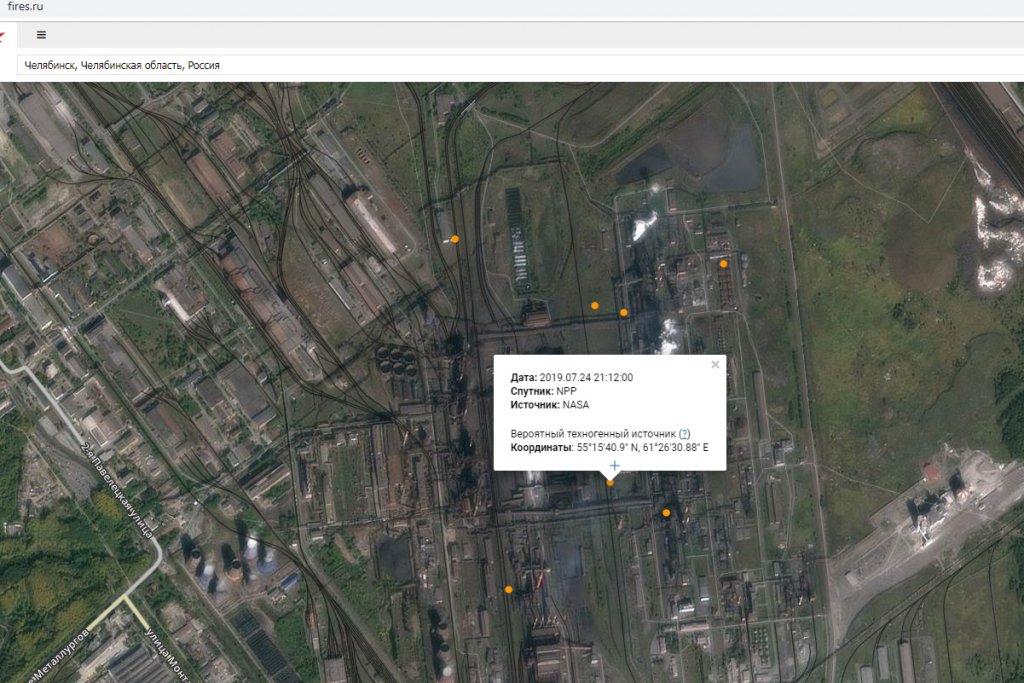 Карта онлайн челябинск спутник