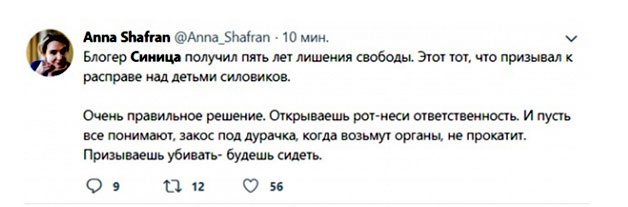 Новый День: Оппозиционеры делают из осужденного на 5 лет блогера Синицы жертву режима