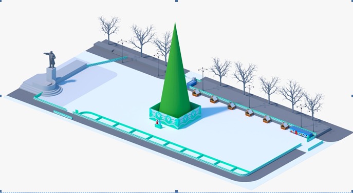 Новый День: На елку и ледовые скульптуры на площади 1905 года Екатеринбург потратит 9 миллионов