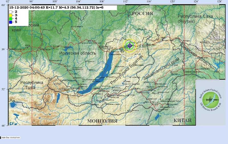 Новый День: Очередное землетрясение произошло на Байкале