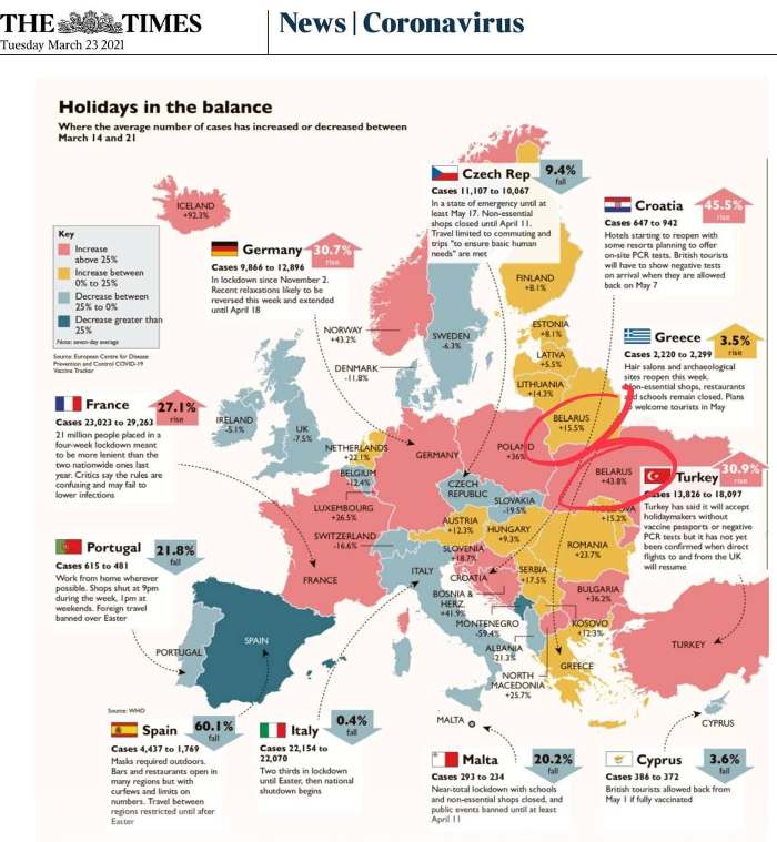 Новый День: Ковидные страсти: журнал The Times стёр Украину с карты Европы