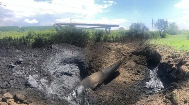 Новый День: На украине взорвалась труба высокого давления вблизи магистрального газопровода в Европу