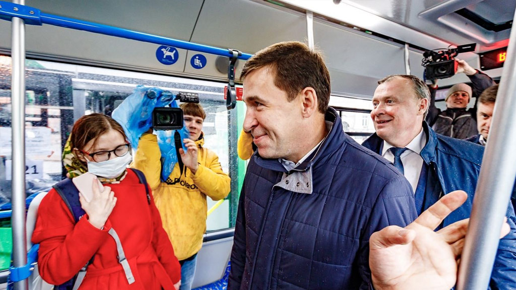 Новый День: Куйвашев: Новые автобусы будут курсировать по самым востребованным маршрутам
