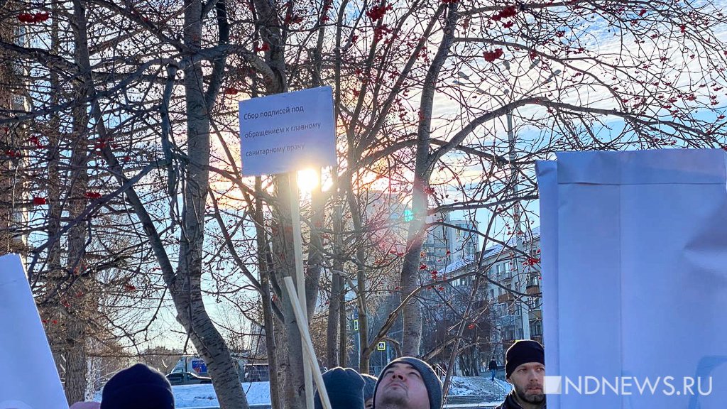 Новый День: На пикет против QR-кодов в Екатеринбурге пришли сторонники вакцинации (ФОТО)