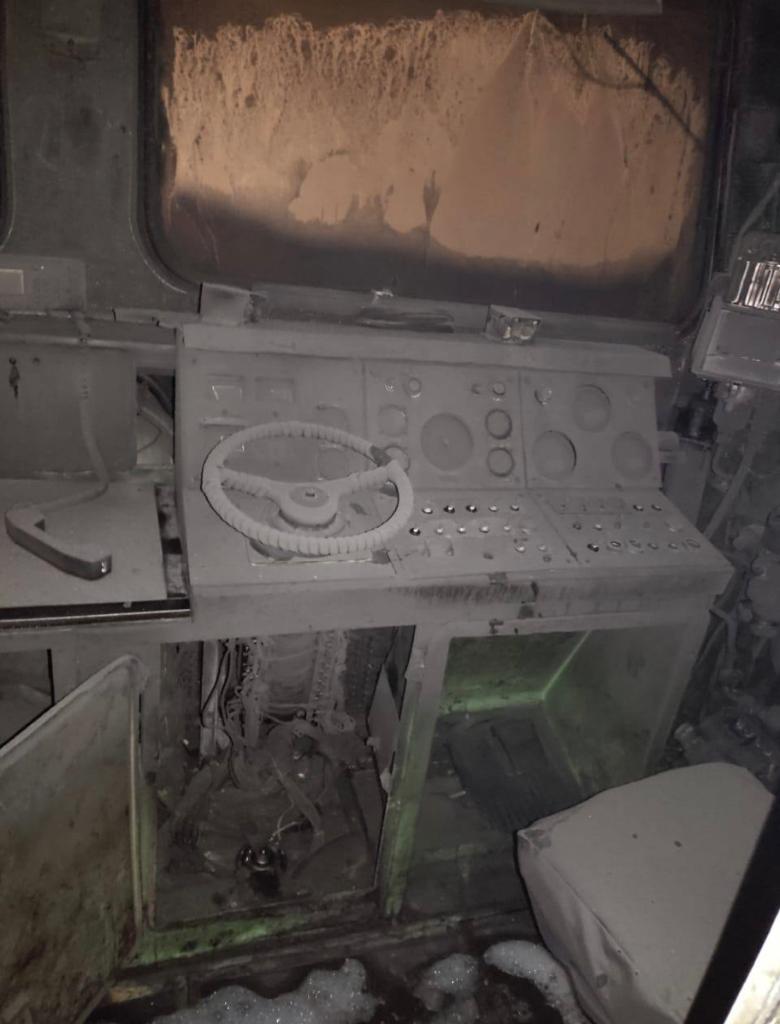 Новый День: В Тобольске загорелся локомотив (ФОТО)