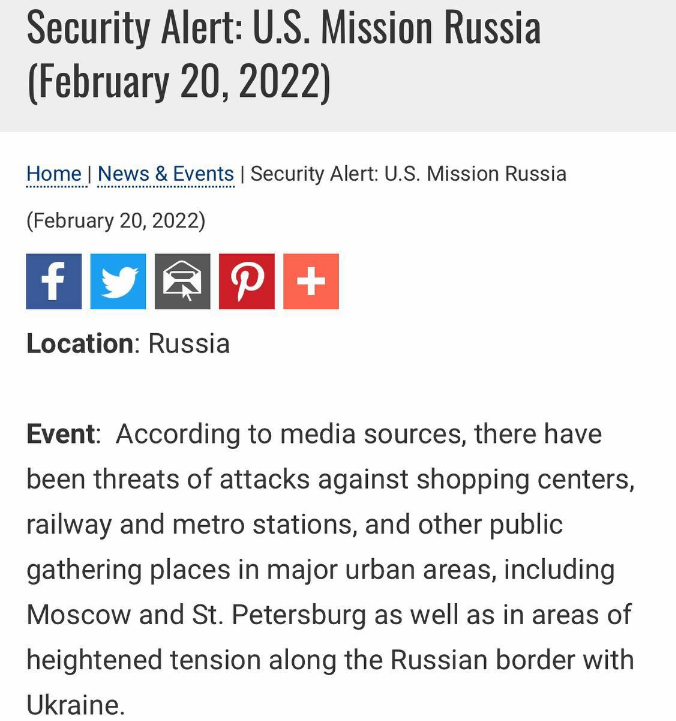 Новый День: Мегафонный терроризм: США распространили предупреждение об угрозе терактов в РФ и призвали своих граждан к эвакуации