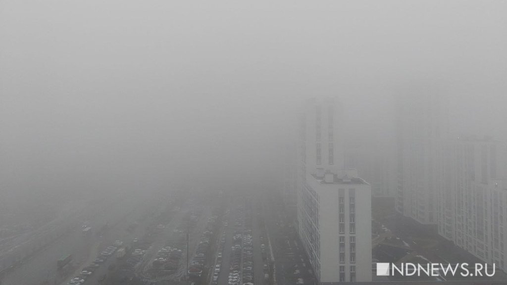 Новый День: Екатеринбург накрыл густой туман (ФОТО)