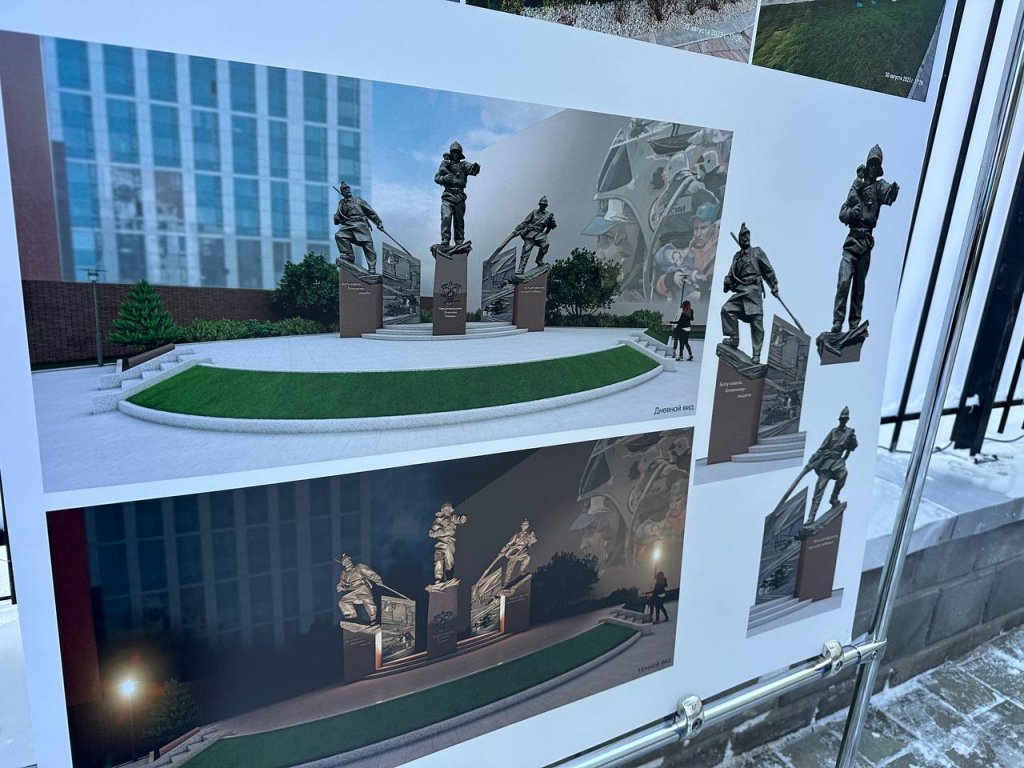 В региональном МЧС впервые показали монумент, который появится у главного управления (ФОТО)