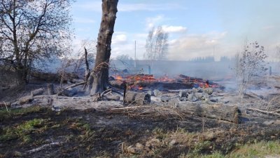 Названа причина пожара в Березовке: 10 домов сгорели из-за стеклянной банки