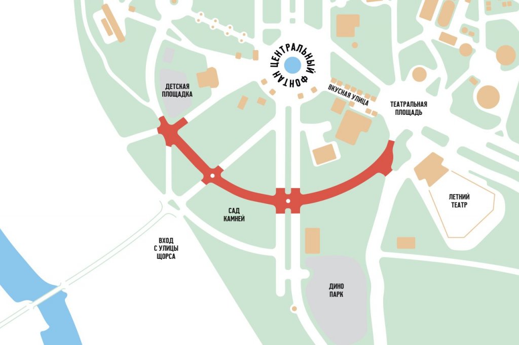 В парке Маяковского преобразят Радиальную аллею