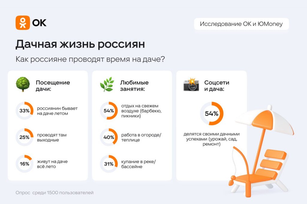 Россияне рассказали, чем занимаются на дачах
