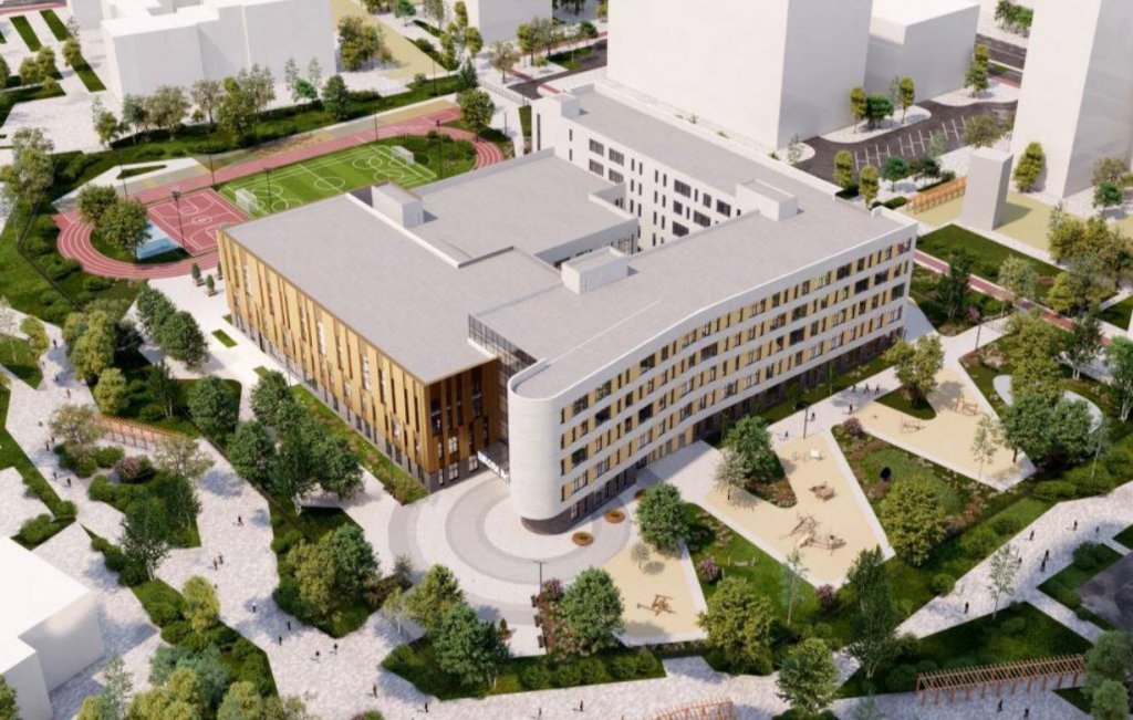 В Академическом и Солнечном построят две новые школы (РЕНДЕРЫ)