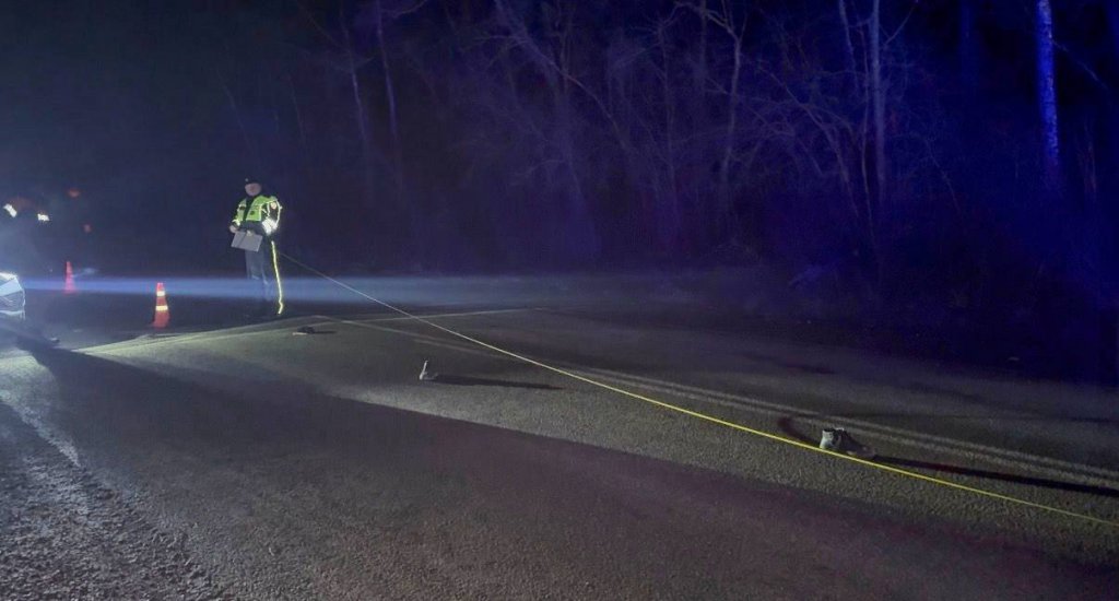 На Урале водитель задавил пешехода, стоявшего ночью посреди трассы